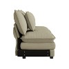 Modular Corduroy Sofa Couch, Upholstered Sofa with Removable Pillows & Deep Seat for Living Room - ModernLuxe - 4 of 4