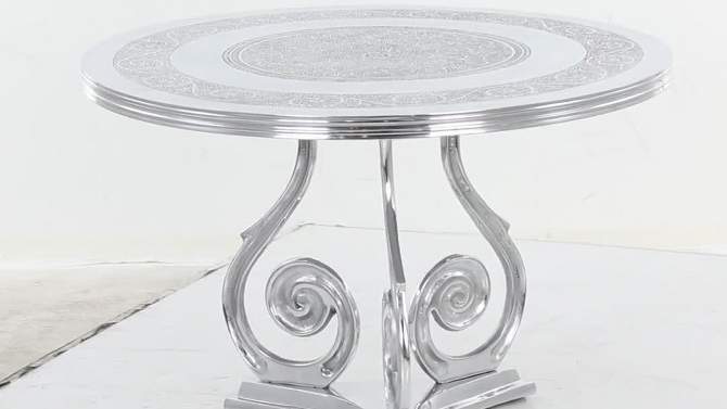 Traditional Aluminum Coffee Table Silver Fox - Olivia &#38; May, 2 of 11, play video