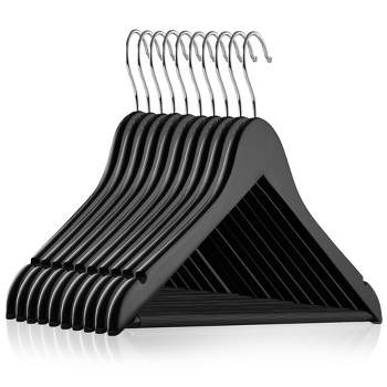 Black Clothes Hangers No Shoulder Bumps & 360°Swivel Hook Thin Hangers  Space Saving for Closet, Heavy Duty Adult Coat Hangers Non Slip Fit for  Suits