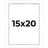 PosterPalooza | Modern Shadow Box 1" Depth White Picture Frame - UV Acrylic, Backing, Hanging Hardware - 2 of 4