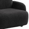 GlasFlength Sofas Playful Bear Shaped Soft Fabric Kids Armchair Durable with Plush Upholstery for Playrooms, Black, 21"*25.5"*23" - 4 of 4