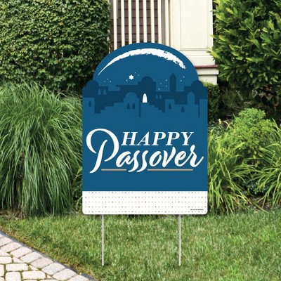 Big Dot of Happiness Happy Passover - Party Decorations - Pesach Party Welcome Yard Sign