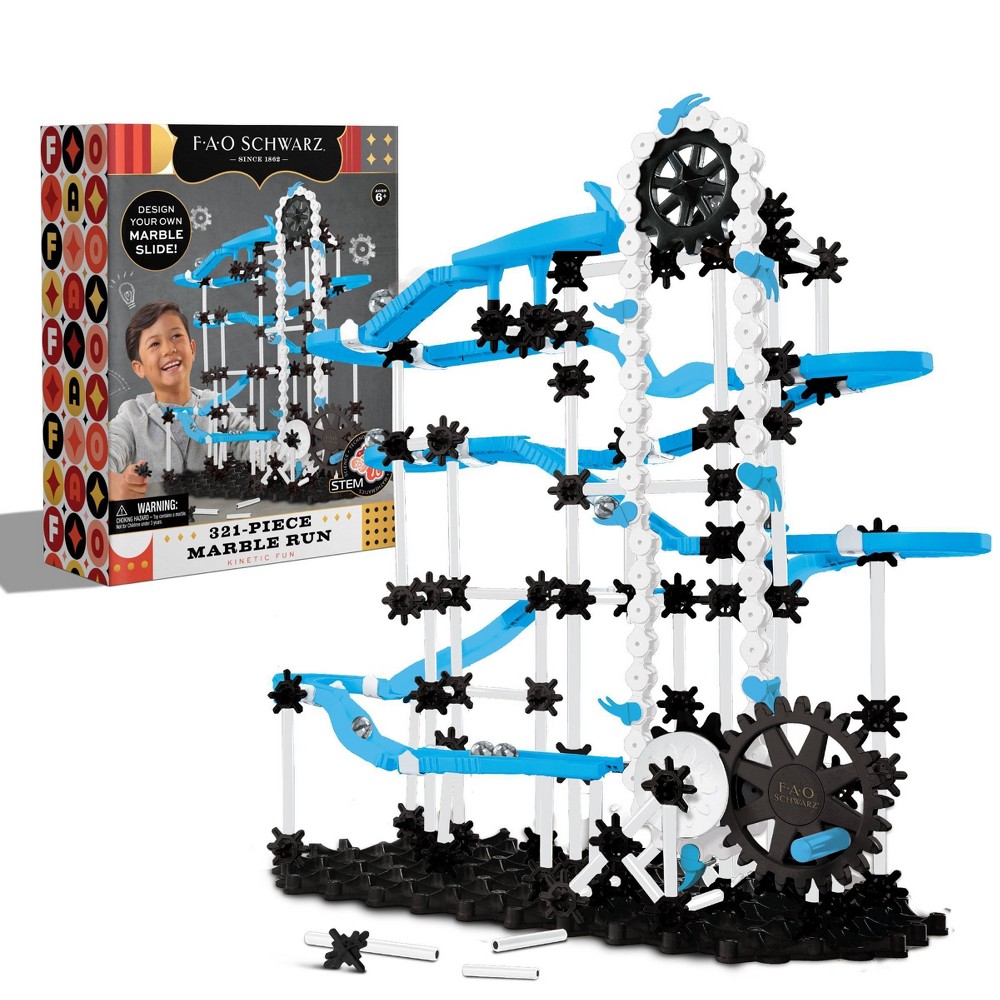 FAO Schwarz Marble Run Construction And Building Kit - 321pc