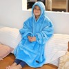 Catalonia Oversized Wearable Blanket Hoodie Sweatshirt for Kid Girl Boy,  Fleece Cozy Hooded Pullover for 7-16 yr Teen Youth Kid, Christmas Gift Idea - 3 of 4