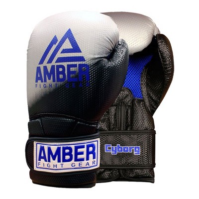 Amber Fight Gear Cyborg 101 Gloves – Durable boxing/training gloves with foam padding, mesh vents & secure closure for impact protection.