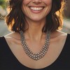 Ross-Simons 6-11.5mm Gray Cultured Pearl Graduated 3-Strand Necklace With 14kt Yellow Gold - 2 of 3