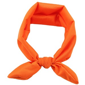MyKids-Usa Newborn Baby Solid Color Bunny Ear Shape Elastic Headband - 1 of 2