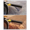 60" tractor rake, landscape rock rake, 3-point dethatcher; fits Category 1 hookup, tow-behind tool for landscapers and grass combing. - 2 of 4