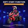 TopComfy Baby Walkers Kids Three Wheel Ride On Cycle Red Bluetooth Compatible Design With Wheels for Girls and Boys, Red, 31.89"*13.39"*21.26" - 2 of 4