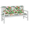vidaXL Indoor/Outdoor Bench Cushions 2 pcs, Water-Repellent, Multicolor 59.1"x19.7"x2.8" - 4 of 4