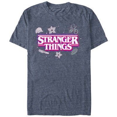 Men's Stranger Things Icons Logo T-Shirt