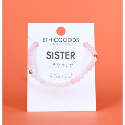 ETHIC GOODS Girl's 4mm Morse Code Bracelet MINI [SISTER] - image 3