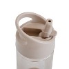 3 Sprouts Recycled Plastic Water Bottle - Taupe - 3 of 4