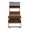 YOOCOZZ Buffet with Hutch, Foldable Dining Table, Multifunctional Cupboard, Storage Shelf + Side Hooks - 3 of 4