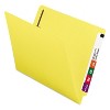 Smead Heavyweight Colored End Tab Fastener Folders, 0.75" Expansion, 2 Fasteners, Letter Size, Yellow Exterior, 50/Box - 2 of 4