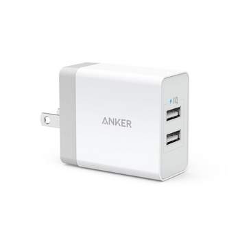 USB Charger, Anker 2-Pack Dual Port 12W Wall Charger Adapter, USB Charger  Block with Foldable Plug, Charging Box Brick, Cube for iPhone 15 14 13 12  11