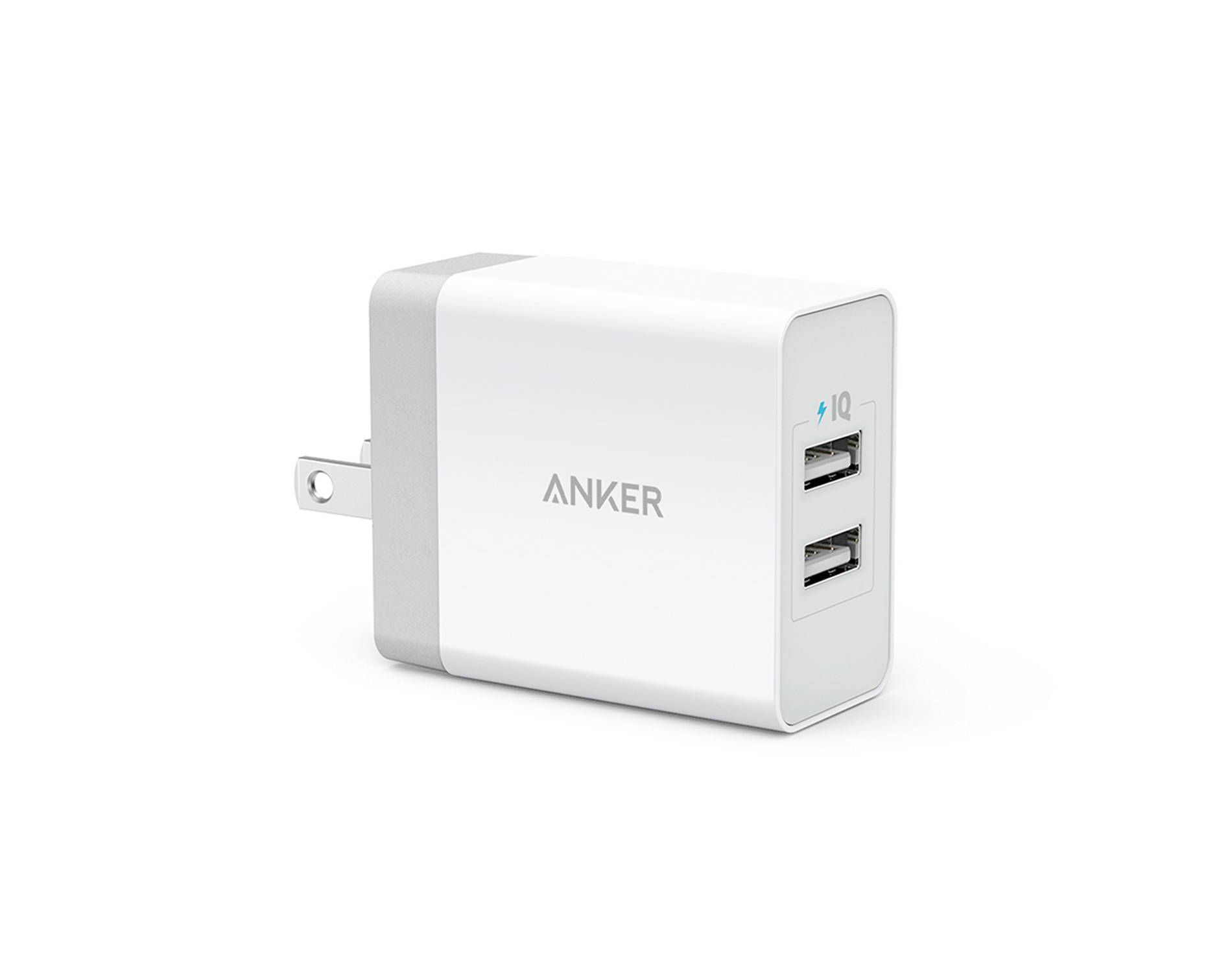 Anker 2-Port PowerPort 24W Wall Charger - White