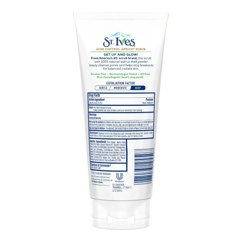 St. Ives Oil-Free Acne Control Apricot Face Scrub - 6oz, 3 of 16