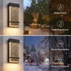 LLHZSY 11 4/5" Dimmable LED Outdoor Wall Lantern Sconce with Bubble Crystal - 2 of 4