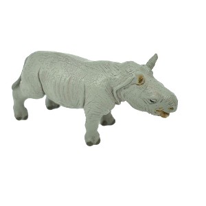 Collectible Wildlife Gifts | Rhino, White, Rhinoceros Calf,  Museum Quality Plastic Animal Toy, Realistic,  Model,   Gift,     3 "     F3624 B156 - 1 of 4