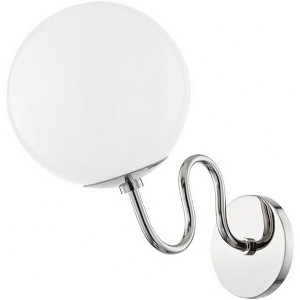 Mitzi Havana 1 - Light Sconce in  Polished Nickel Opal Glossy Shade - 1 of 3