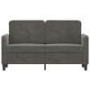 vidaXL 2-seater Sofa Dark Grey Velvet 47.2 in Durable 2-Seater Sofa - 2 of 4