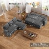 Vipbear Sleeper Sofa Bed, 82" Pull Out Couch with Reclining Backrest/Reversible Storage Chaise, 3 in 1 L-Shaped Couch Tool-Free Assembly - 2 of 4