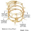 14K Gold Plated Ankle Bracelets Sets For Women, Adjustable Layered Anklet - 2 of 4