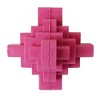 American Pet Supplies Geometric Natural Rubber Dog Chew Toy – Durable & Textured for Engaging Playtime – Pink - 3 of 4