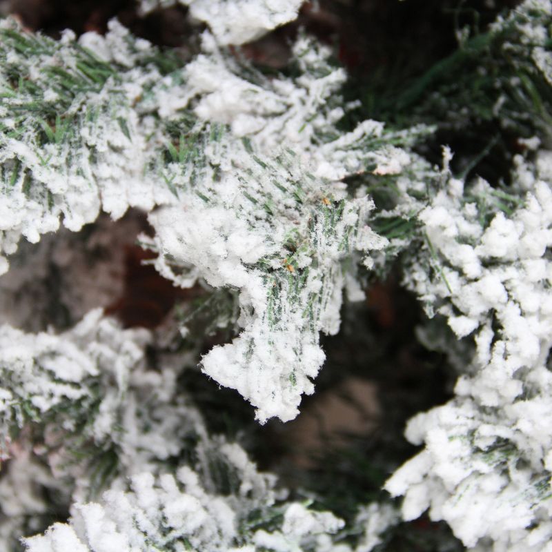 Northlight 7.5' Unlit Artificial Christmas Tree Heavily Flocked Pine Medium - Unlit, 3 of 4