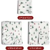 4 Piece Christmas Pattern Sheet Set - Soft, Wrinkle-Resistant Holiday Bedding - CGK Linens - 2 of 4