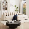Luxe Oversized L Shaped Sofa With Chaise, Comfy Corduroy L Shaped Sectional Couches With 8 Pillows And Two Armrest Storage Space - 2 of 4