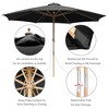 Yescom 13ft XL Heavy Duty Solid Wood Outdoor Patio Umbrella with Base Parasol Wheels Stand for Bistro Market Table Garden Deck Yard Poolside - 4 of 4