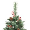 vidaXL Artificial Hinged Christmas Tree with Cones and Berries 82.7" - 4 of 4