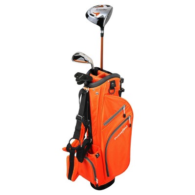 PowerBilt Junior Boys' 3-Club Set Right Hand - Orange (Ages 3-5)