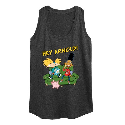 Women's - Hey Arnold! - Arnold, Gerald, and Abner Graphic Racerback Tank