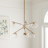 Bartoli 6 Light 25" Height Adjustable Chandelier - CHA7009 - Brass - Safavieh - 3 of 4
