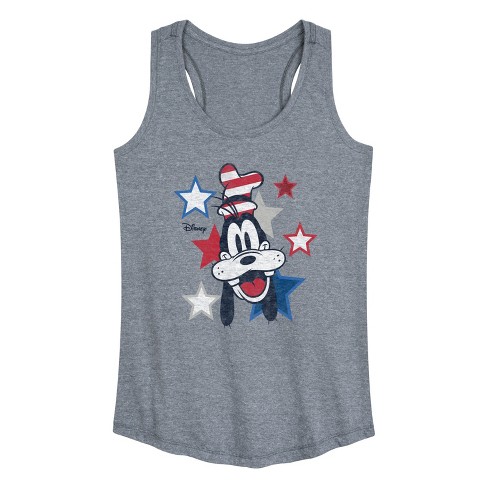 Women's Disney Americana Graphic Racerback Tank - Heather Grey - 3x ...