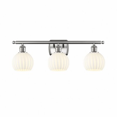 White Venetian - 3 Light Bath Vanity In Modern Style-9 Inches Tall and 26 Inches Wide
