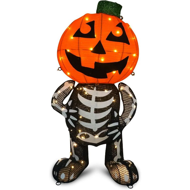 Joiedomi 2.5ft Collapsible Pumpkin Skeleton, 1 of 6