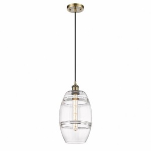 Vaz - 1 Light Cord Hung Mini Pendant In Industrial Style-9.88 Inches Tall and 8 Inches Wide - 1 of 1