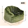 Kumasinova Faux Fur Giant Bean Bag Chair,Comfy Chair Stuffed High-Density Foam,Lazy Sofa with Armrests,Bean Bag Chairs for Adults in Living Room - 3 of 4