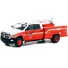 2018 Ram 3500 Dually Crane Truck Red & White w/Stripes "FDNY (Fire Dept of N.Y) Plant Ops" 1/64 Diecast Model Car by Greenlight - image 2 of 3