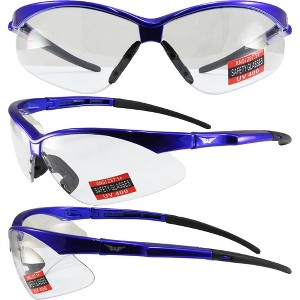 Global Vision Eyewear Fast Freddie Safety Motorcycle Glasses with Clear Lenses - 1 of 1