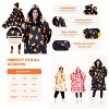 Joyfy Adults Wearable Blanket Hoodie for Women Men Giant Pocket Sleeves FlaWarm Oversized Fleece Winter Sweatshirt Blanket Birthday Gift Pizza - 2 of 4