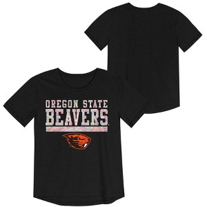 NCAA Oregon State Beavers Girls' Foil T-Shirt - 1 of 3
