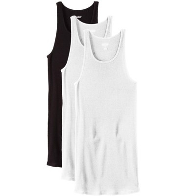 Kingsize Men's Big & Tall Ribbed Cotton Tank Undershirt 3-pack - 8xl ...