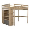 YOOCOZZ Wood Full Size Loft Bed with Built-in Wardrobe, Desk, Storage Shelves and Drawers - 4 of 4