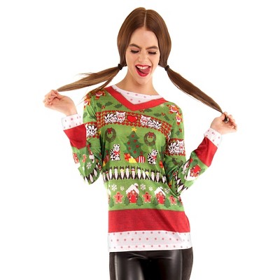 womans ugly christmas sweater