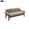 Modern Loveseat Sofa 2-Seater Sofa Couch 72.8"W Loveseat Couch with Armrest Pillows for Living Room - ModernLuxe - 3 of 4